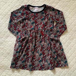 Hanna Andersson Tunic/Dress, 4T (100cm) - Black Floral